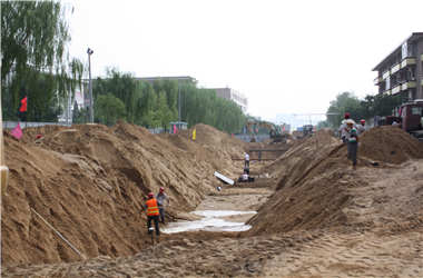 榆林市人民路道路改造工程已開(kāi)工