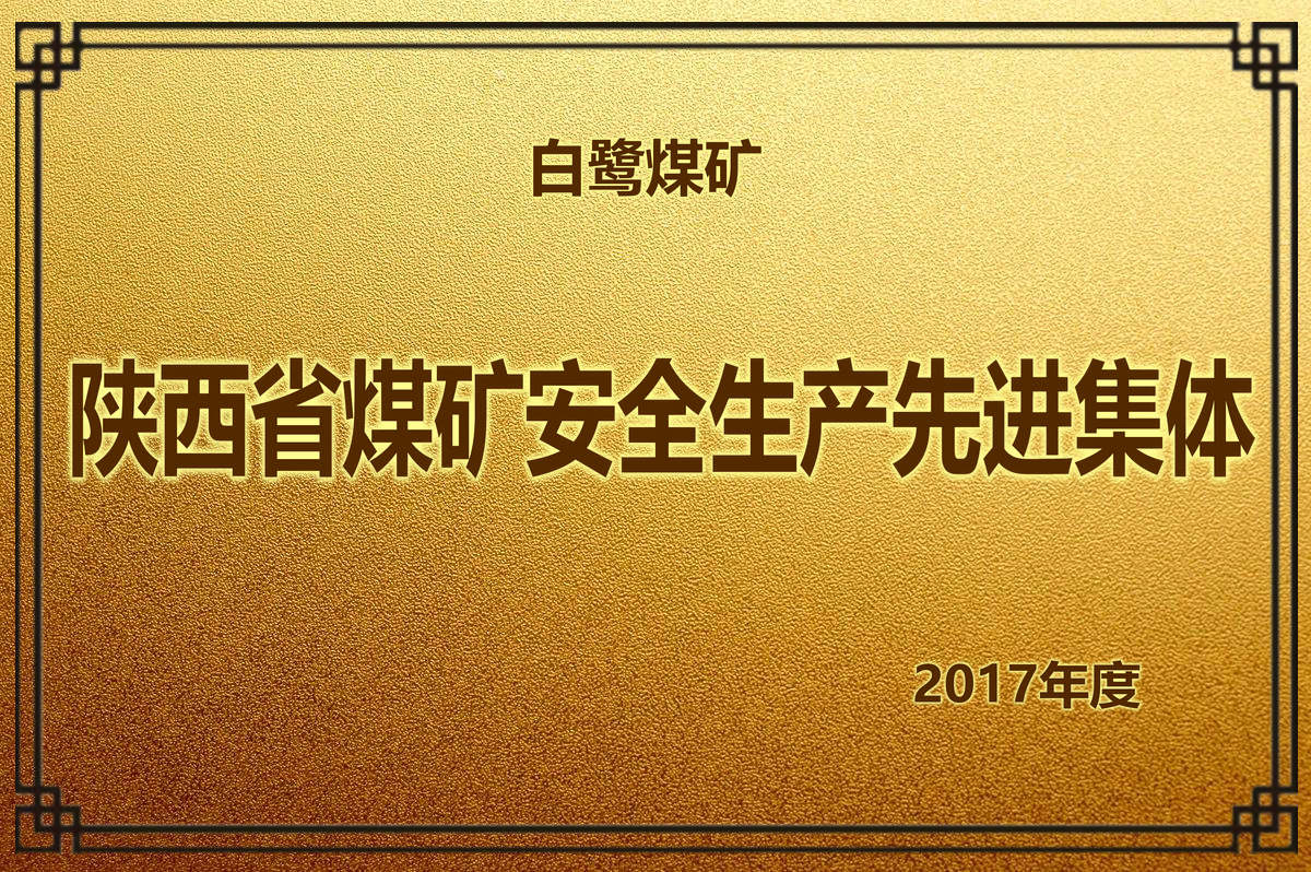 2017年度 陜西省煤礦安全生產先進集體